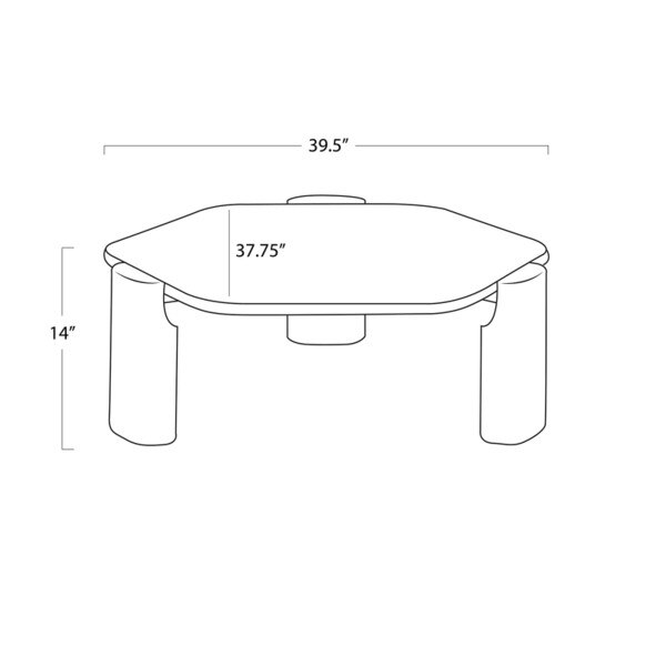 Roan Travertine Coffee Table